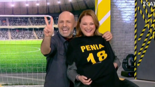 Η Ρένια Λουϊζίδου on air με τη φανέλα του Αρη