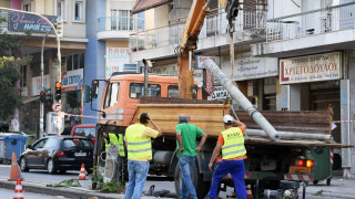 Έργα ηλεκτροφωτισμού στην Λαγκαδά