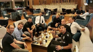 Το «πάρτι» των διοικούντων του ΠΑΟΚ μετά την πρόκριση επί της Μπεσίκτας