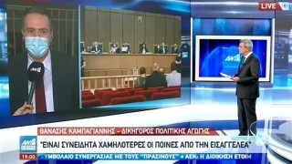 Δίκη Χρυσής Αυγής : Η Εισαγγελέας συνειδητά πρότεινε χαμηλότερες από τις ανώτατες τιμές