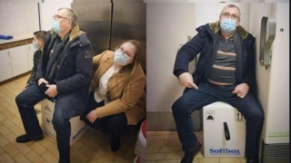 Ο... Κροάτης «Χαρδαλιάς» φωτογραφίζεται καθισμένος στα κουτιά εμβολίων!