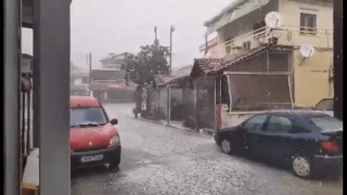 Χαλκιδική: Γέμισαν χαλάζι οι δρόμοι - Ζημιές σε καλλιέργειες!