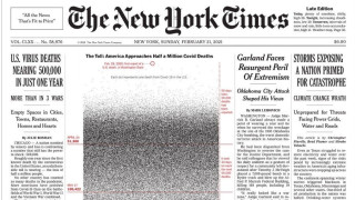 New York Times: Συγκλονιστικό πρωτοσέλιδο για τα θύματα της πανδημίας!