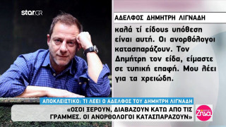Τι λέει ο αδελφός του Δημήτρη Λιγνάδη για την σύλληψη του σκηνοθέτη