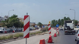 Εργασίες στην Επαρχιακή Οδό Θεσσαλονίκης – Νέας Μηχανιώνας