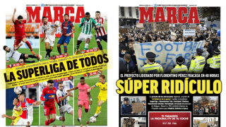 Το διπλό πρωτοσέλιδο της Marca και η κατακραυγή για την ESL