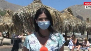 VIRAL ρεπόρταζ της Σοφίας Αλατζά: Λουόμενος κατέβασε το μαγιό του!