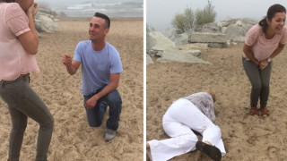 Κάπως έτσι χαλά μία πρόταση γάμου... (βίντεο)