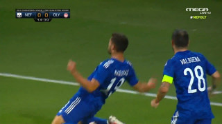 Έτσι άνοιξε το σκορ ο Ολυμπιακός στο Μπακού