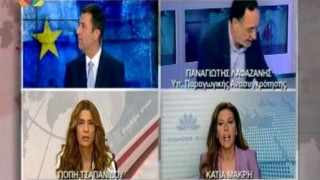 Αποχώρησε από το δελτίο του STAR o Λαφαζάνης (video)