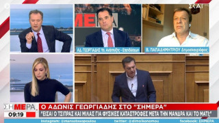 Γεωργιάδης: Είσαι ο Τσίπρας και μιλάς για καταστροφές μετά τη Μάνδρα και το Μάτι;