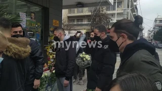 Βιεϊρίνια, Σιαμπάνης, Παπαστεριανός, Αμαραντίδης, στο σημείο που δολοφονήθηκε ο Άλκης