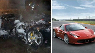 Έκαψε τη Φεράρι του για να του πάρει καινούρια ο πατέρας του! (pics)