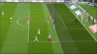 ΠΑΟΚ-Ολυμπιακός: Ακυρώθηκε το γκολ του Μασούρα ως οφσάιντ