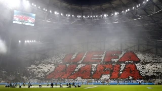 Τεράστιο πανό κατά της UEFA από τους οπαδούς της Μαρσέιγ