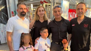Συγκίνηση στην Καλαμαριά με τον πατέρα του Άλκη και τον μικρό Λέανδρο!