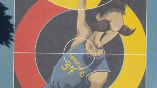 Ο Γιάννης Αντετοκούνμπο έγινε γκράφιτι με κρητικό μουστάκι