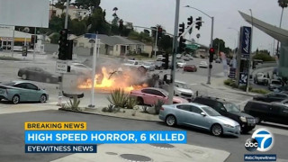 Βίντεο σοκ: Πολυτελές αυτοκίνητο διεμβόλισε αμάξια και σκότωσε τουλάχιστον 6 άτομα