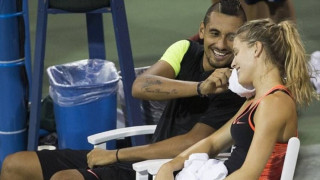 Την έπεσε στην παρτενέρ του ο Κύργιος (video)