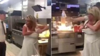 Viral-Λονδίνο: Γυναίκα στα McDonald’s άρπαζε και έβαζε μπέργκερ στο… σουτιέν της
