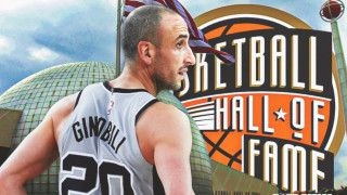 Τζινόμπιλι και Χάρνταγουεϊ προβάρουν το σακάκι του Hall of Fame