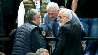 Επαφή Ιβάν-Μελισσανίδη - Γιώργος Σαββίδης και Μάκης Γκαγκάτσης στα εγκαίνια της OPAP Arena