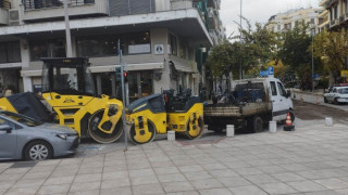 Έπιασαν δουλειά τα συνεργεία στην Παύλου Μελά - Δύσκολη η διέλευση