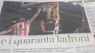 Euroleague: «Αλλοίωση αποτελέσματος με τον Ολυμπιακό» καταγγέλουν οι Ιταλοί