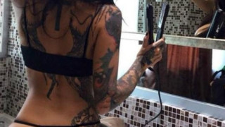 Η σέξι γυμνάστρια με τα τατού που μας κολάζει!! (pics)