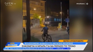 Αδιανόητο: Τρένο περνά από φυλασσόμενη διάβαση στο Αμύνταιο