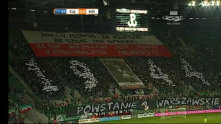 Πανό κατά των προσφύγων σε αγώνα του Πολωνικού πρωταθλήματος 