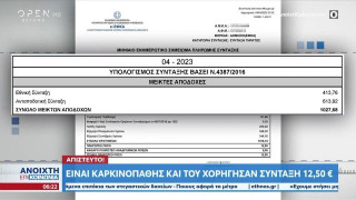 Απίστευτο: Καρκινοπαθής πήρε σύνταξη 12,50 ευρώ - «Πώς θα ζήσω;»