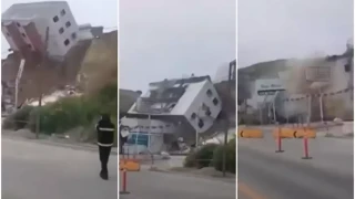 Κτίριο στο Μεξικό κατέρρευσε και κατέληξε στον δρόμο