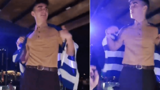 Ποιος ανέβηκε στο τραπέζι νυχτερινού κέντρου και χόρεψε, φορώντας την ελληνική σημαία