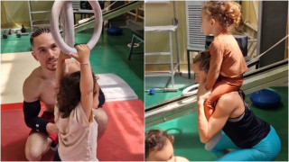 Λευτέρης Πετρούνιας-Βασιλική Μιλλούση: Κάνουν προπόνηση με τις κόρες τους