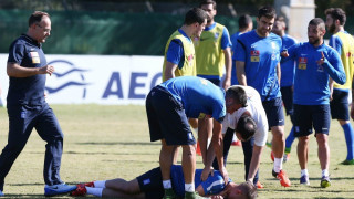 Το δυνατό τάκλιν στον Πέλκα, που «σταμάτησε» την προπόνηση της εθνικής