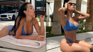 Καυτές πόζες με μπικίνι για την Τζορτζίνα του Κριστιάνο Ρονάλντο