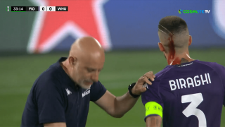 Οπαδοί της Γουέστ Χαμ πέτυχαν με πλαστικά ποτήρια τον Μπιράγκι στο κεφάλι (vid)