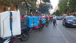 Θεσσαλονίκη: Συγκεντρώσεις διαμαρτυρίας διανομέων