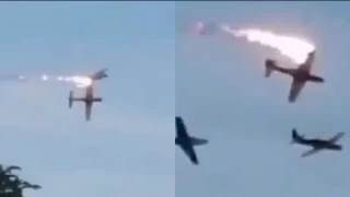 Σοκαριστική στιγμή στον ουρανό της Κολομβίας: Δύο μαχητικά συγκρούονται στον αέρα, νεκρός πιλότος