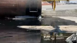 Μεγάλη καταστροφή στη Χαλκιδική: Έσπασε βυτίο με λάδια και γέμισε το Πόρτο Κουφό