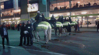 Επιστρατεύτηκαν μέχρι και άλογα για τους ΠΑΟΚτσήδες
