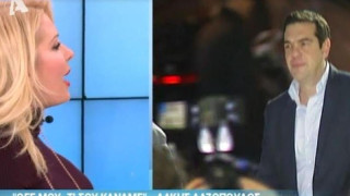 Η συνάντηση της Ελένης Μενεγάκη με τον Αλέξη Τσίπρα (ΒΙΝΤΕΟ)