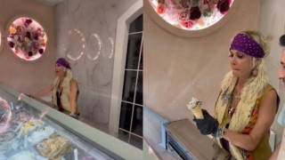 Η Άννα Βίσση έκανε την υπάλληλο σε μαγαζί με παγωτά: «Είμαι και τραγουδίστρια, θέλεις να σου τραγουδήσω»