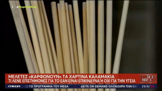 Χάρτινα καλαμάκια: Μολύνουν το περιβάλλον - Βλαβερά για την υγεία
