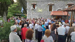 Πλημμύρισε και ο ναός της Αγίας Τριάδας στα Τέμπη