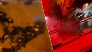 Πόρτο-Αντβέρπ: Χάος άφησαν πίσω τους οι Βέλγοι οπαδοί (vid)