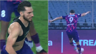 Ο Διαμαντάκος σκόραρε και αποβλήθηκε επειδή έβγαλε τη φανέλα στον πανηγυρισμό του (vid)
