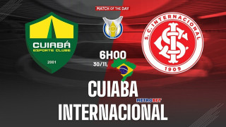 «Ματς της ημέρας» :   Σημαντικό παιχνίδι στην Βραζιλία : - Κουϊαμπά - Ιντερνασιονάλ –