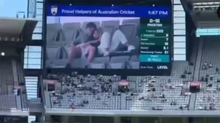 Αυστραλία: Ασυγκράτητο ζευγάρι έδωσε... σόου στις εξέδρες αγώνα κρίκετ